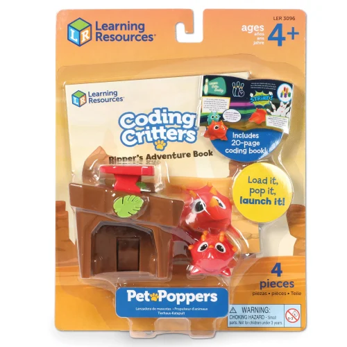 Alternative view of Learning Resources Puzzle Coding Critters® Pet Poppers: Ripper the Dino