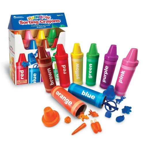 Learning Resources Puzzle Rainbow Sorting Crayons