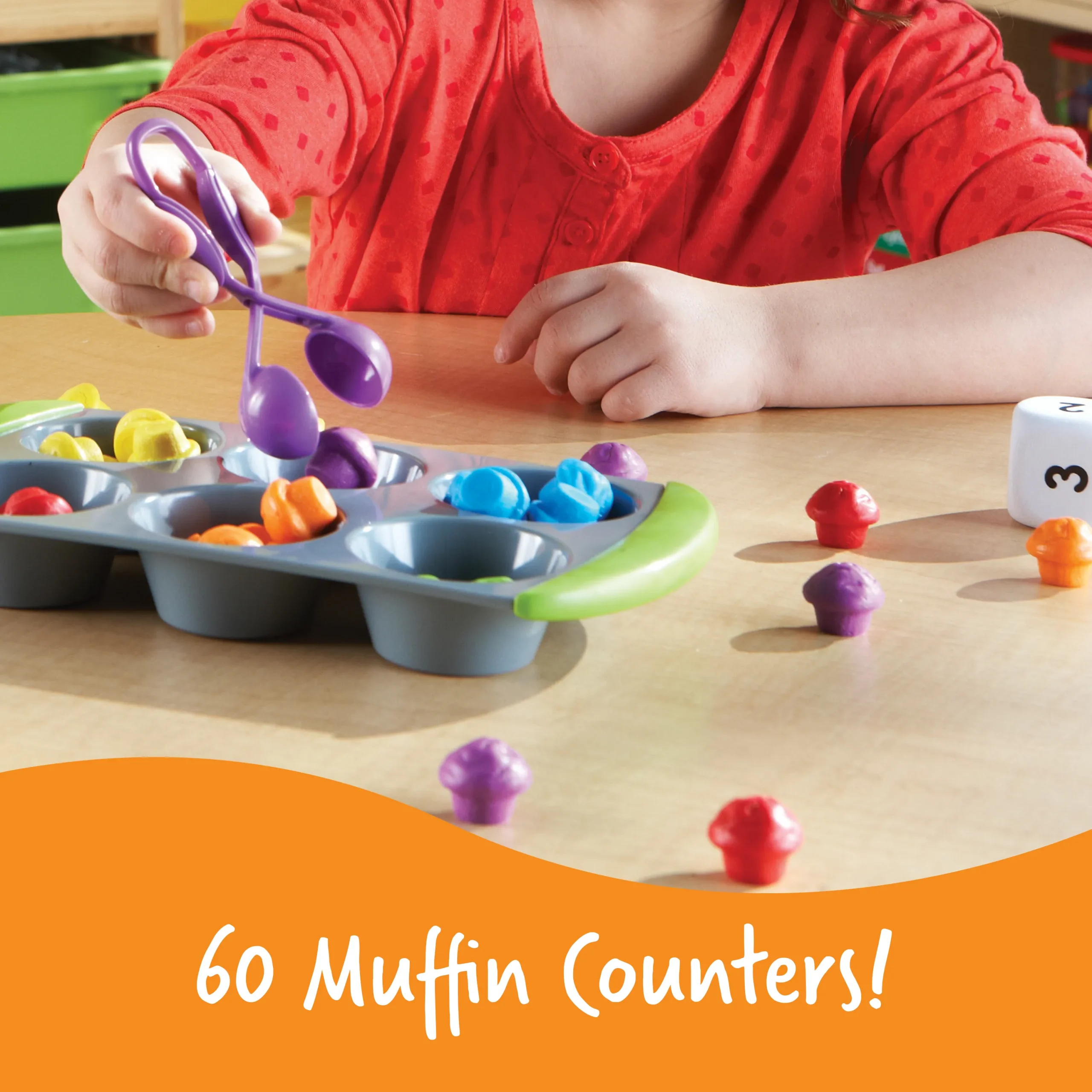 Learning Resources Puzzle Mini Muffin Match Up Math Activity Set - Image 4