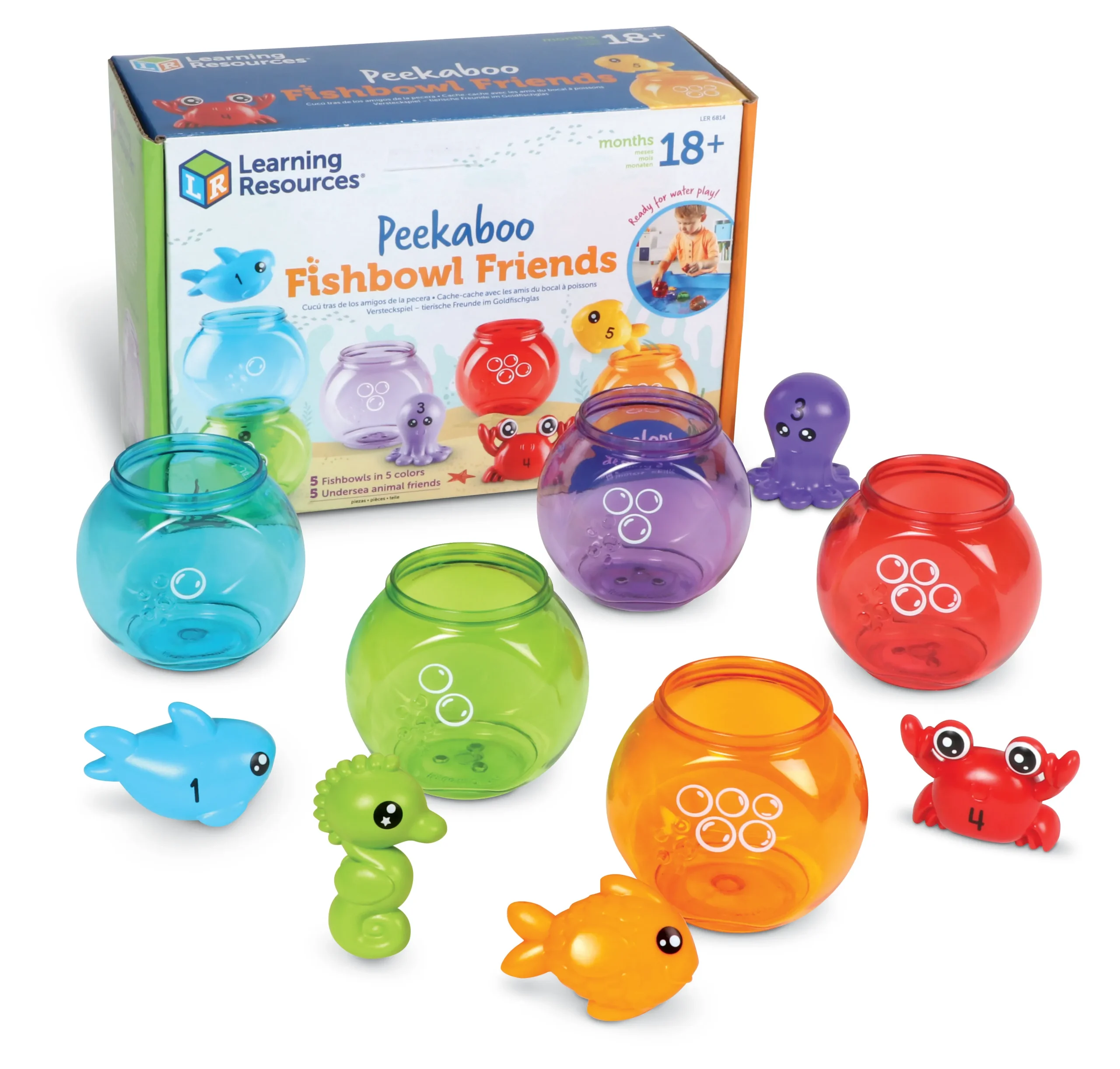 Learning Resources Puzzle Peekaboo Fish Bowl Friends