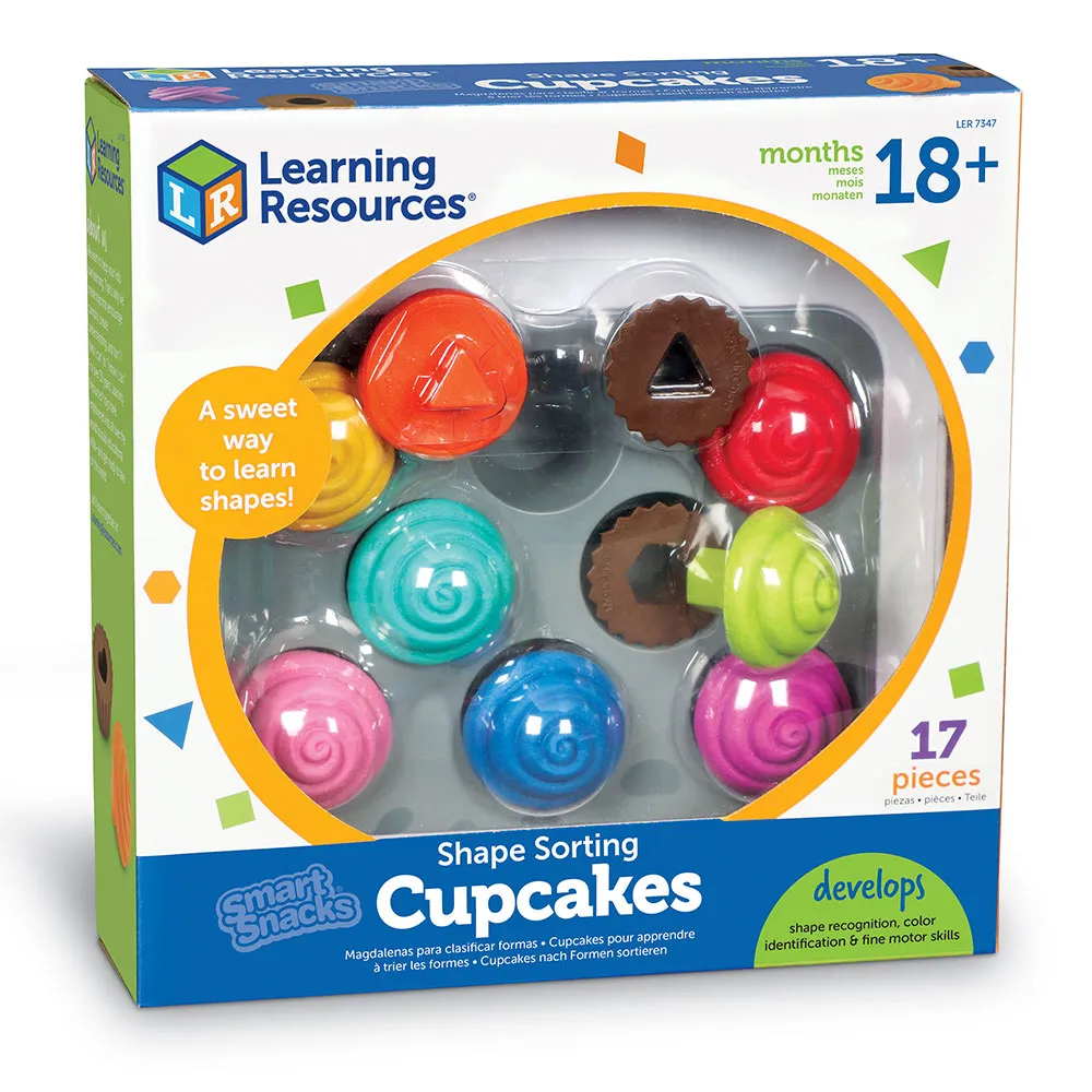 Learning Resources Puzzle Smart Snacks® Shape Sorting Cupcakes - Image 3