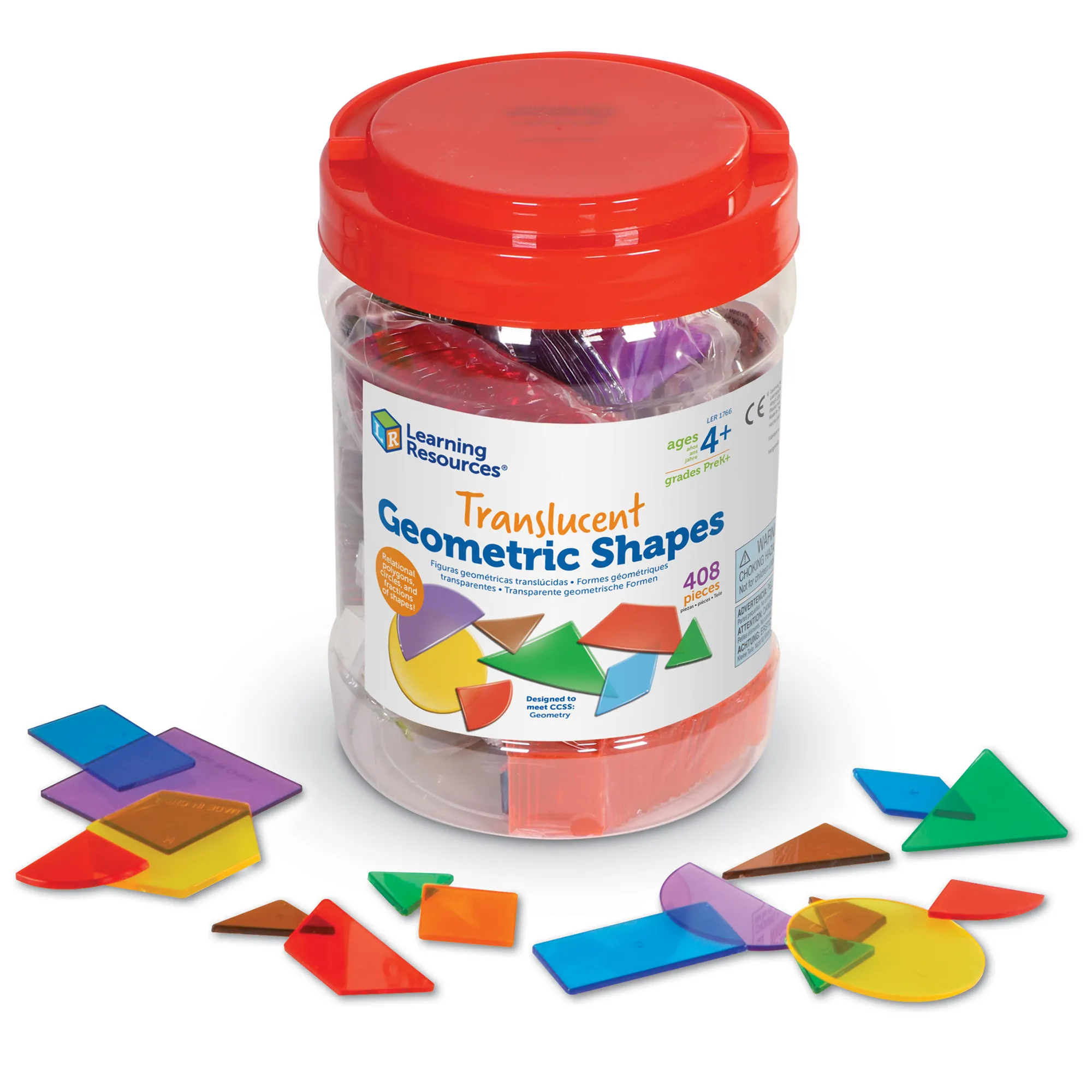 Learning Resources Puzzle Translucent Geometric Shapes