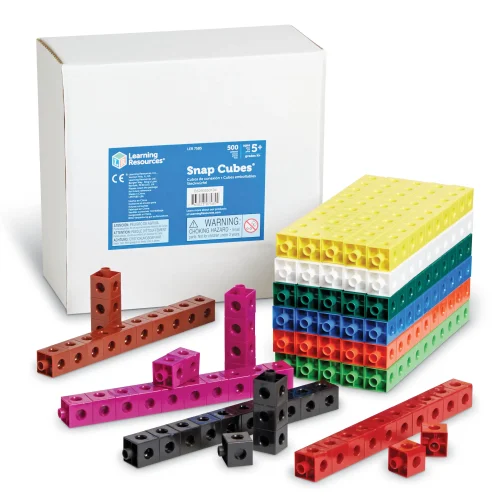 Learning Resources Puzzle Snap Cubes®, Set of 500