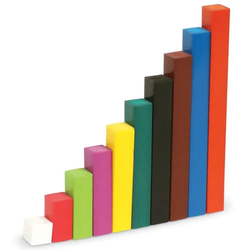 Alternative view of Learning Resources Puzzle Wooden Cuisenaire® Rods Introductory Set
