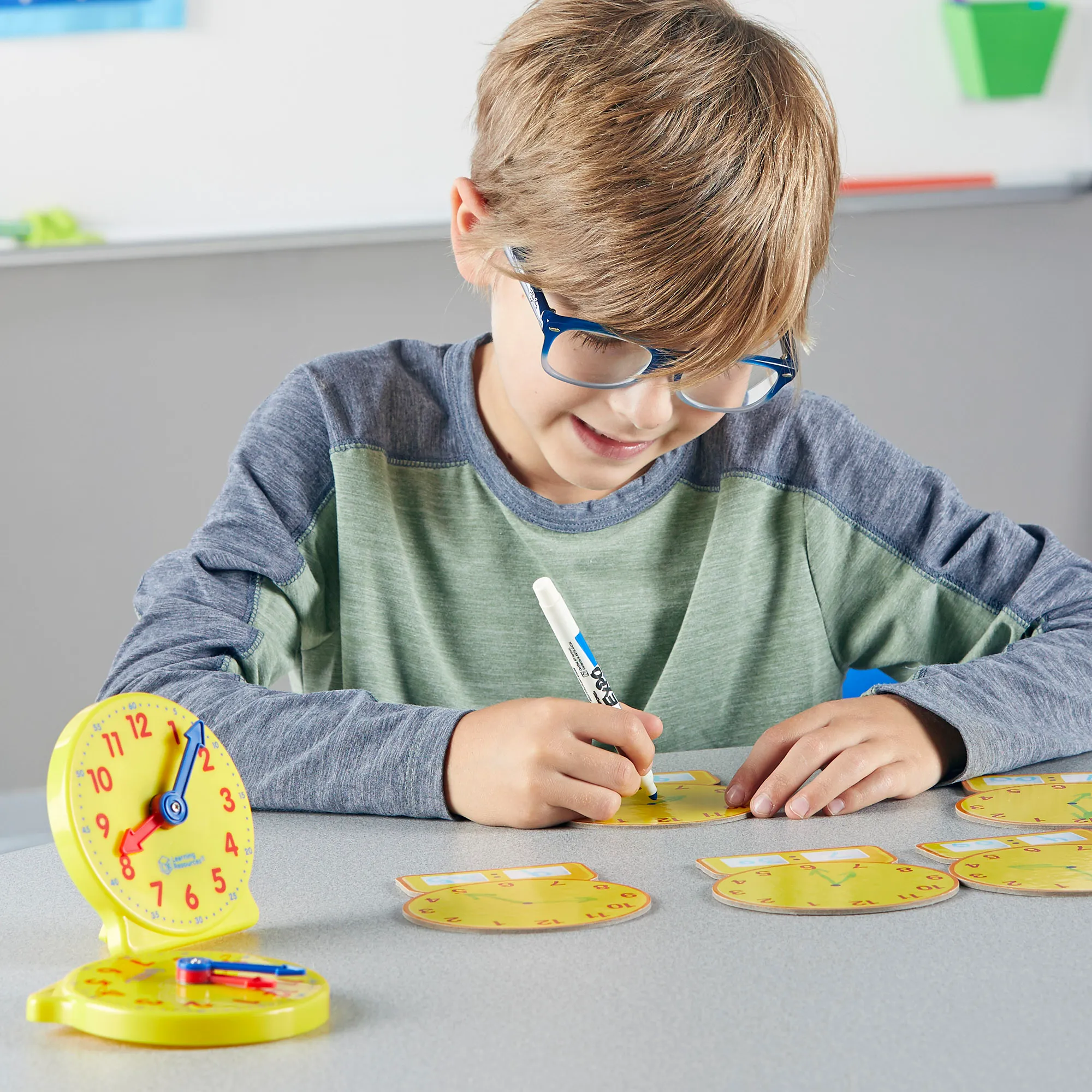 Learning Resources Puzzle About Time! Small Group Activity Set - Image 6