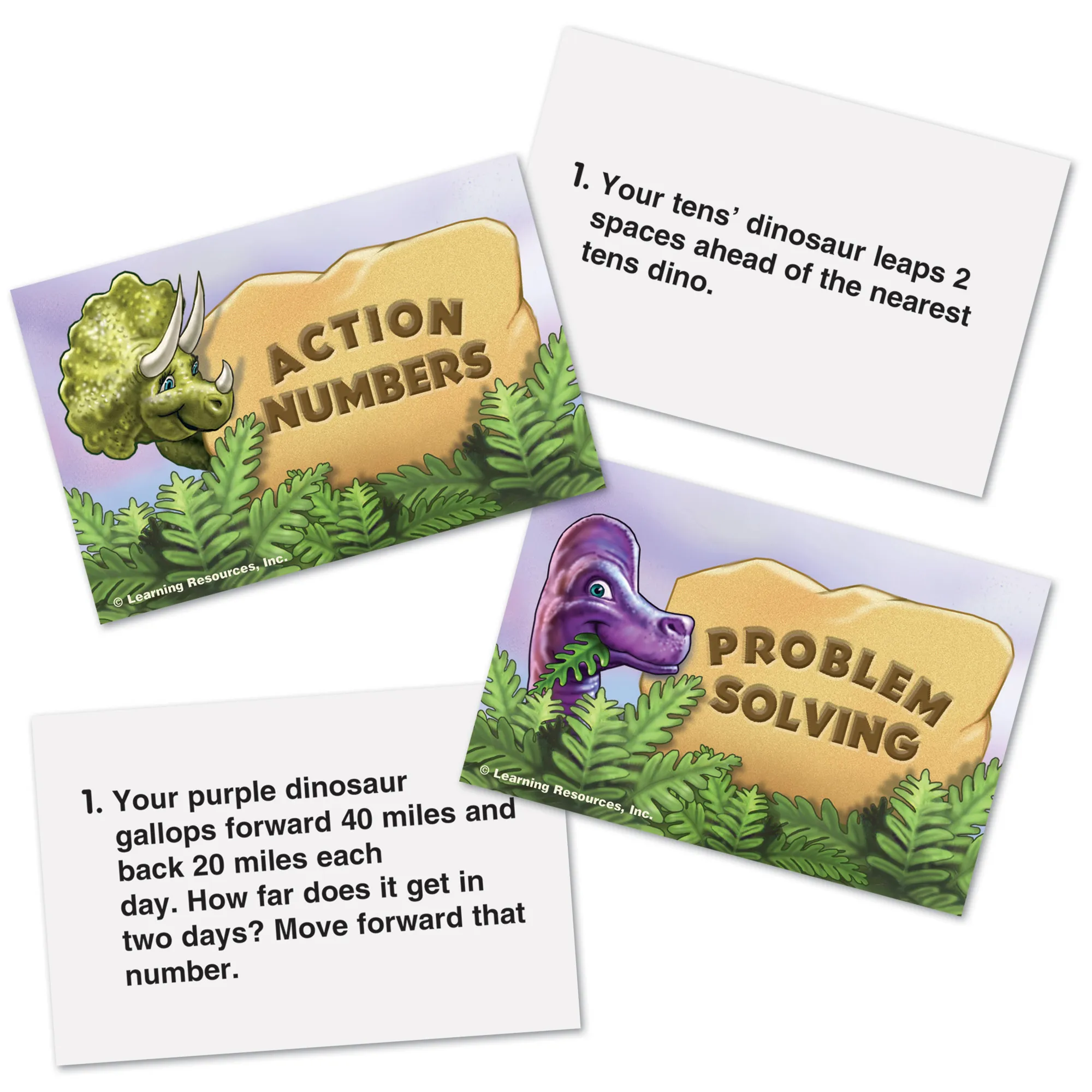 Learning Resources Puzzle Dino Math Tracks Place Value Game - Image 6