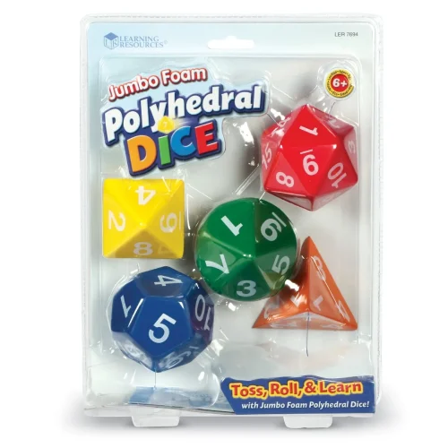 Alternative view of Learning Resources Puzzle Jumbo Foam Polyhedral Dice