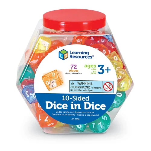 Alternative view of Learning Resources Puzzle Ten-Sided Dice in Dice