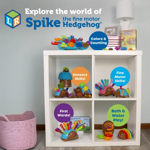 Alternative view of Learning Resources Puzzle Spike the Fine Motor Hedgehog Rainbow Stacker