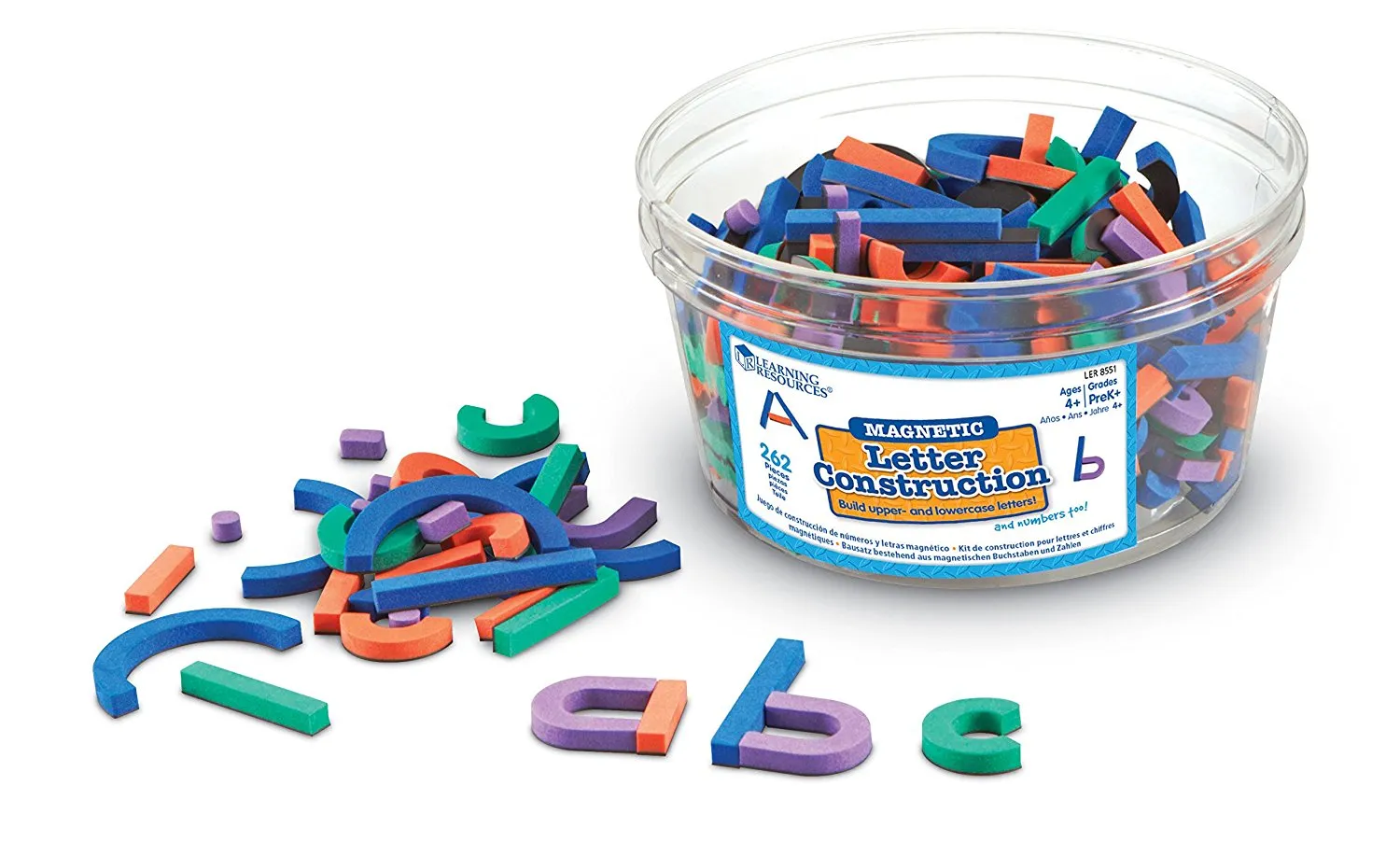 Learning Resources Puzzle Magnetic Letter and Number Construction Activity Set