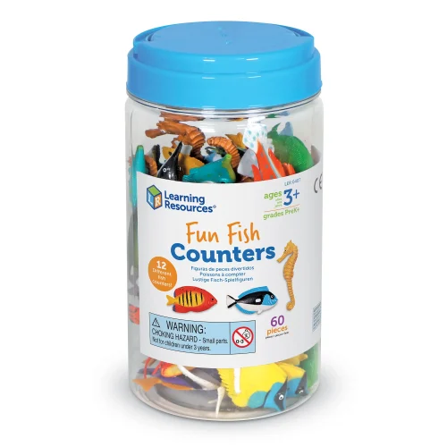 Alternative view of Learning Resources Puzzle Fun Fish Counters, Set of 60