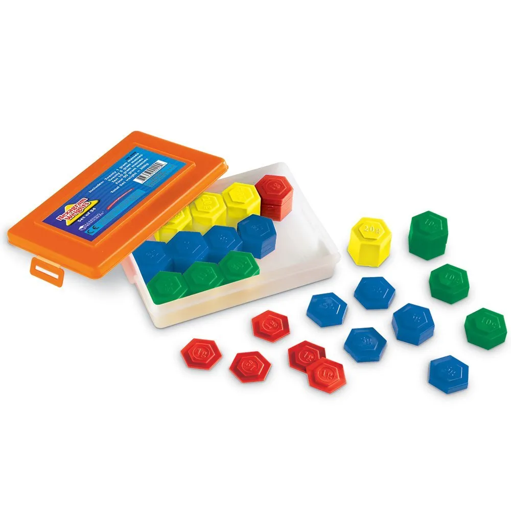 Learning Resources Puzzle Hexagram® Metric Weight Set - Image 5