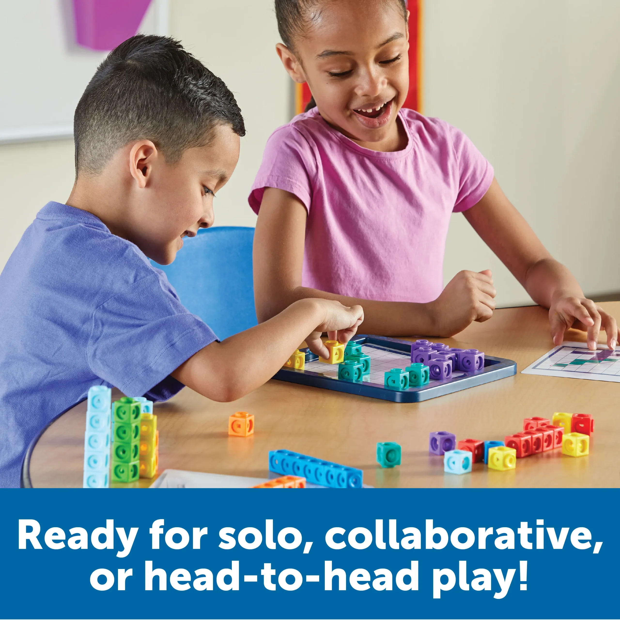 Learning Resources Puzzle MathLink® Cubes Brain Puzzle Challenge - Image 4