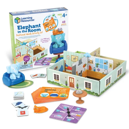 Learning Resources Puzzle Elephant In The Room Positional Word Activity