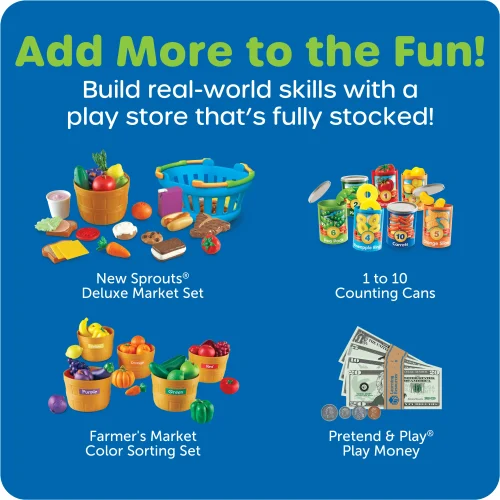 Alternative view of Learning Resources Puzzle Pretend & Play® Teaching Cash Register