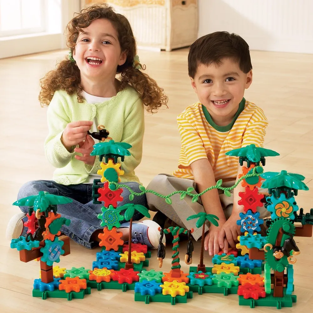 Learning Resources Puzzle Gears! Gears! Gears!® Movin' Monkeys™ Building Set - Image 6