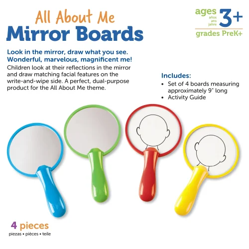 Alternative view of Learning Resources Puzzle All About Me Mirror Boards