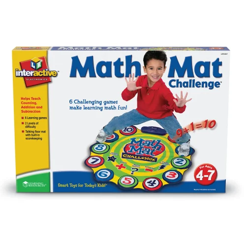 Alternative view of Learning Resources Puzzle Math Mat Challenge Addition & Subtraction Game