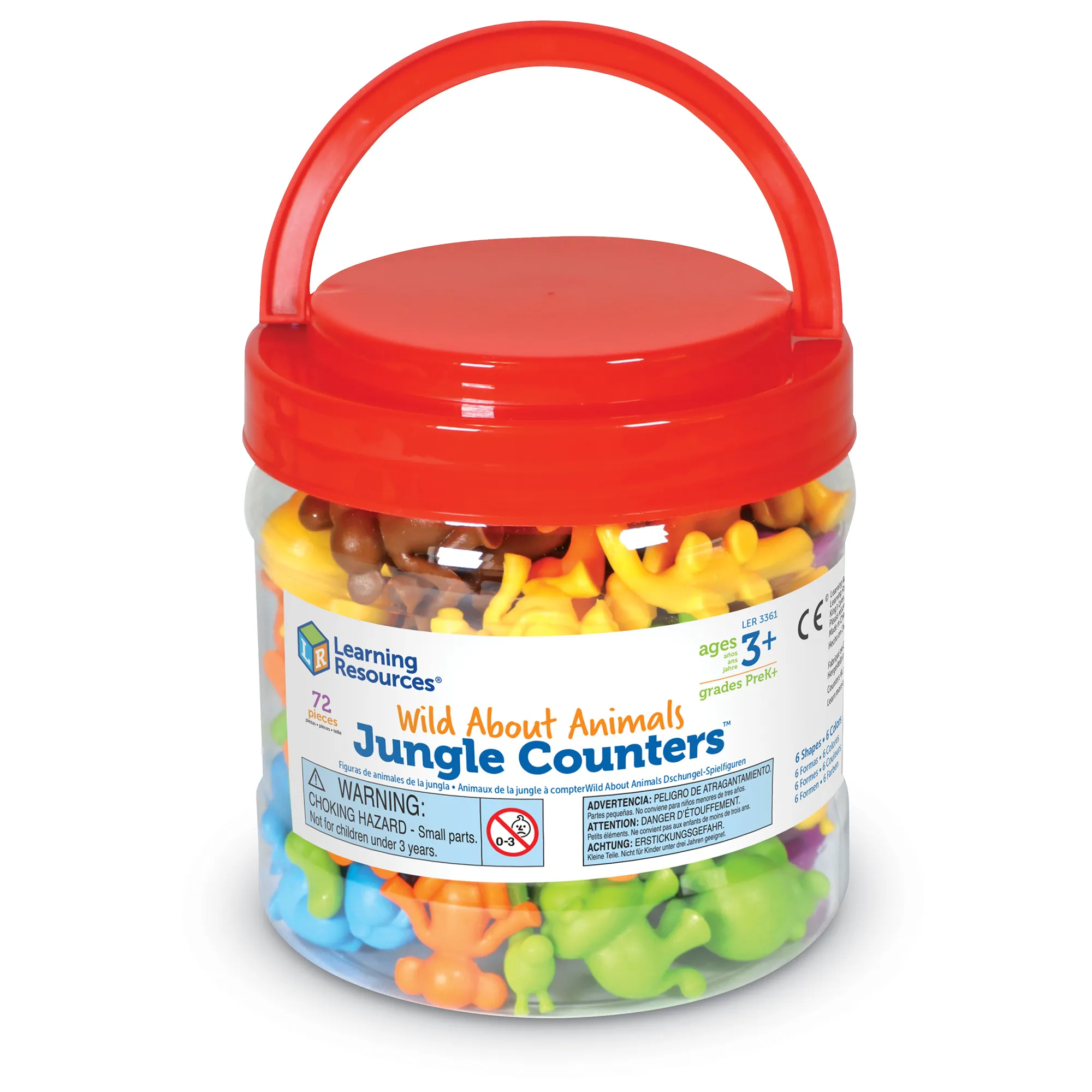 Learning Resources Puzzle Wild About Animals Jungle Counters™ - Image 6