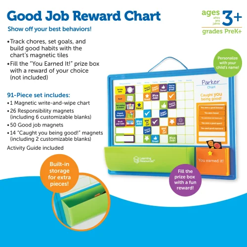 Alternative view of Learning Resources Puzzle Good Job Reward Chart
