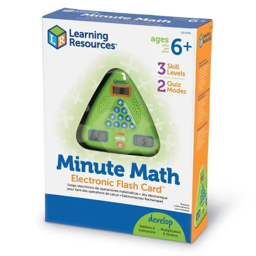 Alternative view of Learning Resources Puzzle Minute Math Electronic Flash Card