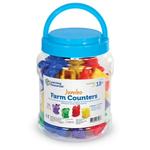 Alternative view of Learning Resources Puzzle Jumbo Farm Counters