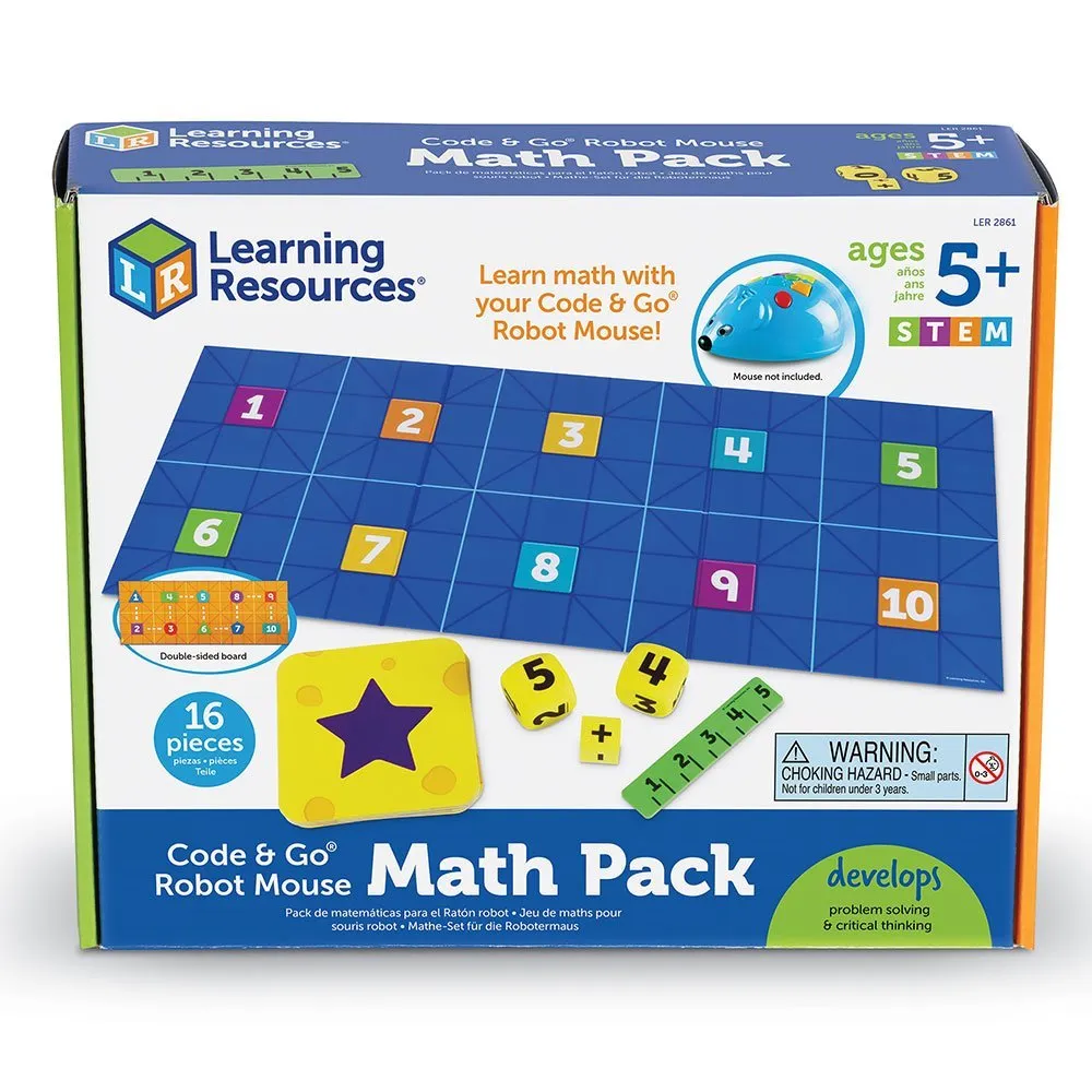 Learning Resources Puzzle Code & Go® Robot Mouse Math Pack - Image 6