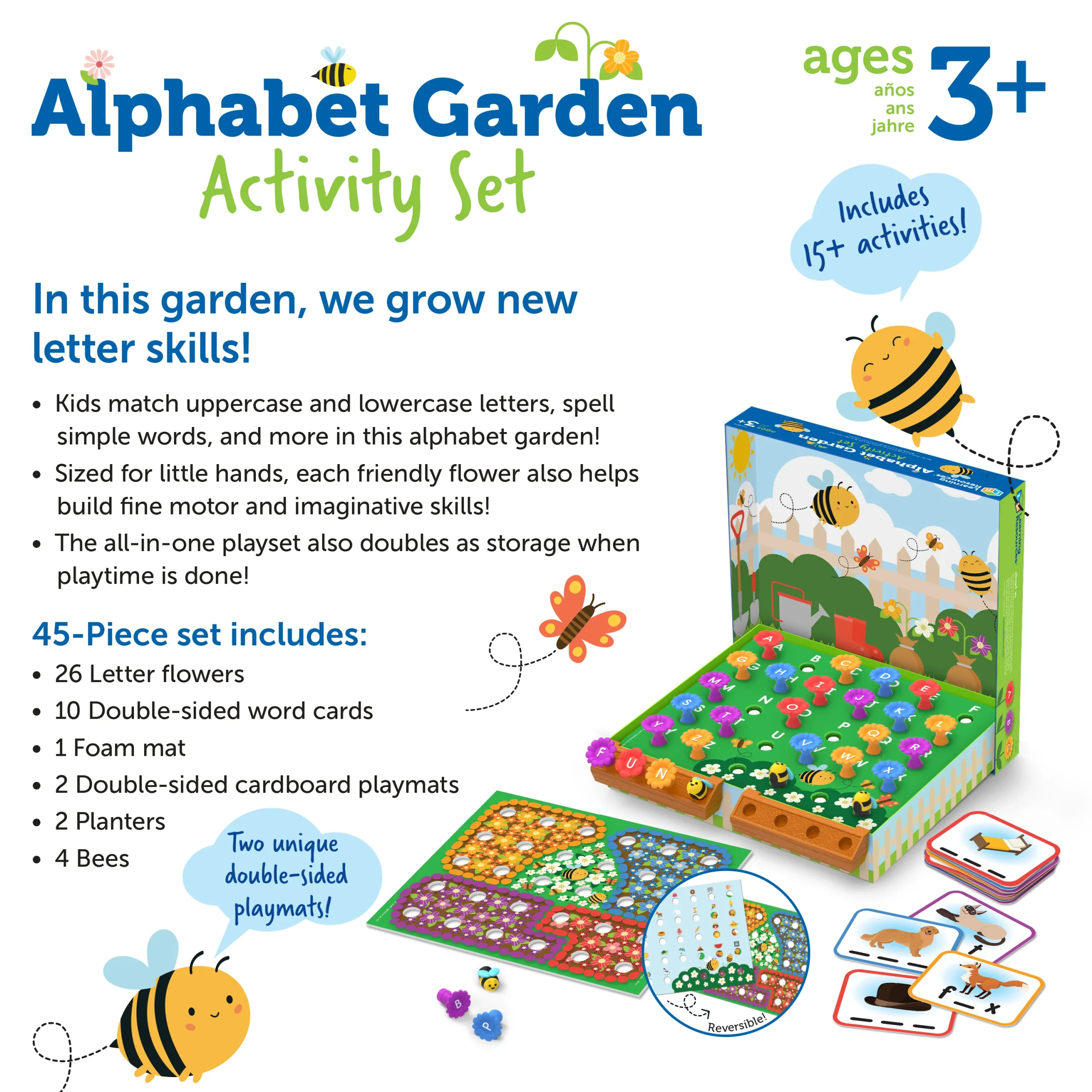 Learning Resources Puzzle Alphabet Garden Activity Set - Image 2