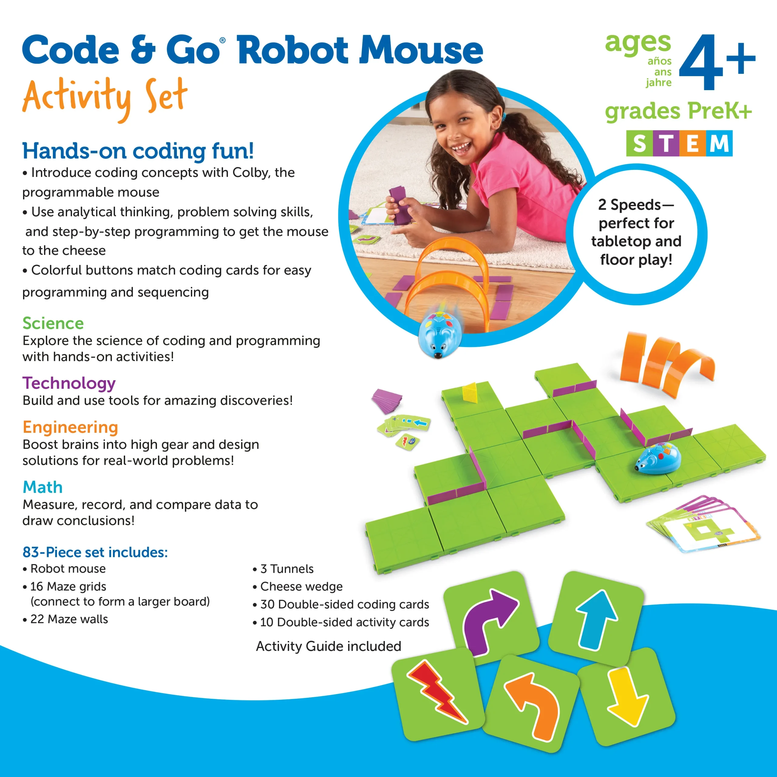 Learning Resources Puzzle Code & Go® Robot Mouse Activity Set - Image 8