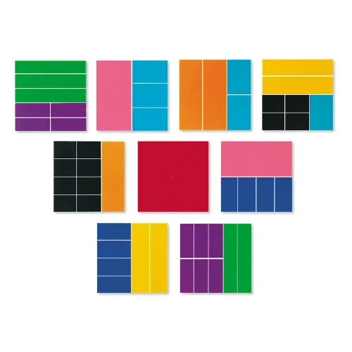 Learning Resources Puzzle Rainbow Fraction® Squares