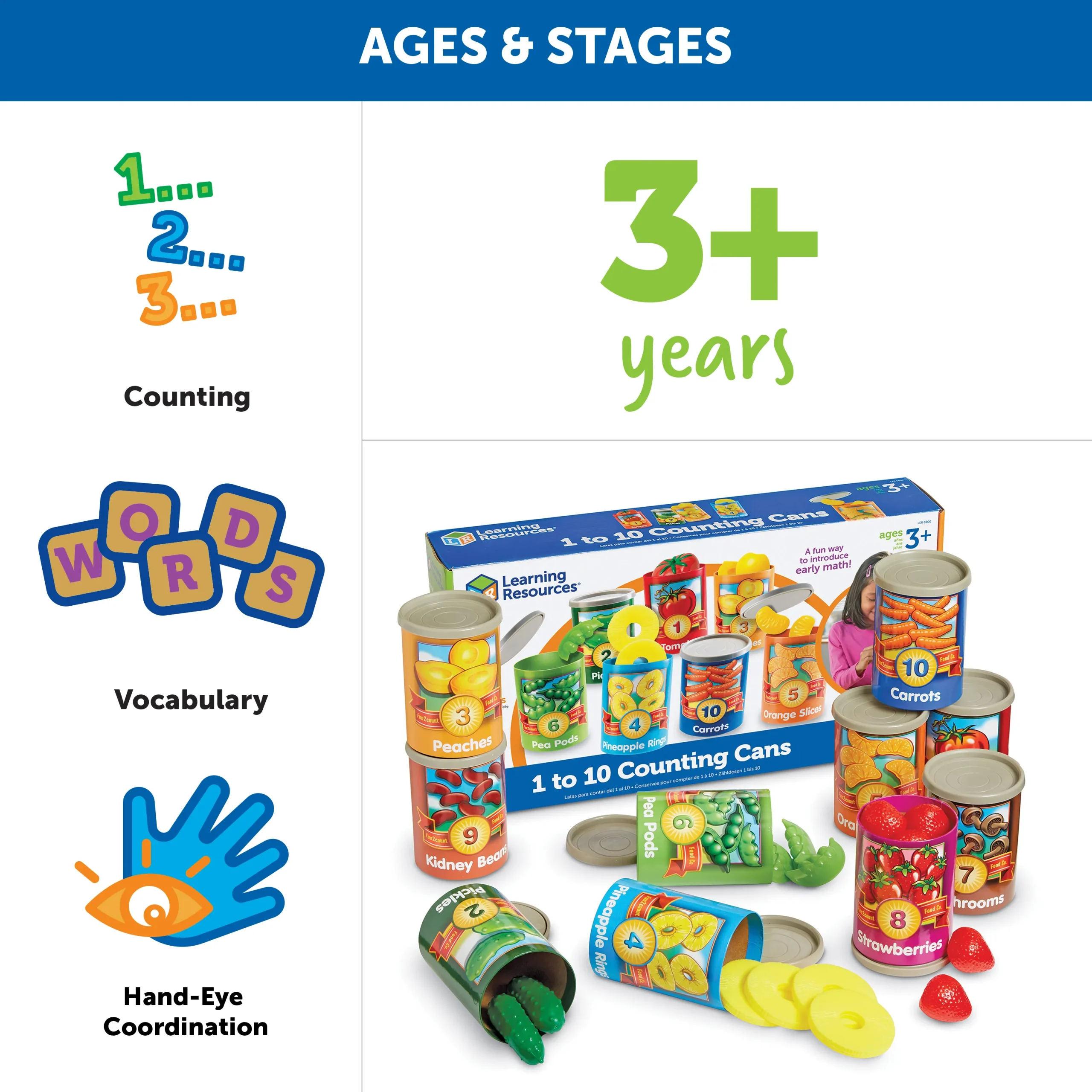 Learning Resources Puzzle 1 to 10 Counting Cans - Image 6