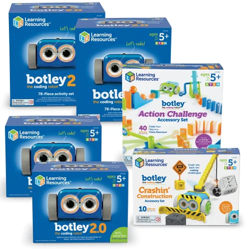 Learning Resources Puzzle Botley® 2.0 the Coding Robot Classroom Bundle