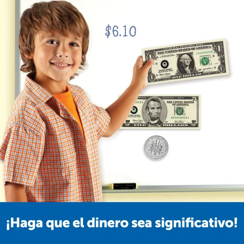 Alternative view of Learning Resources Puzzle Double-Sided Magnetic Money