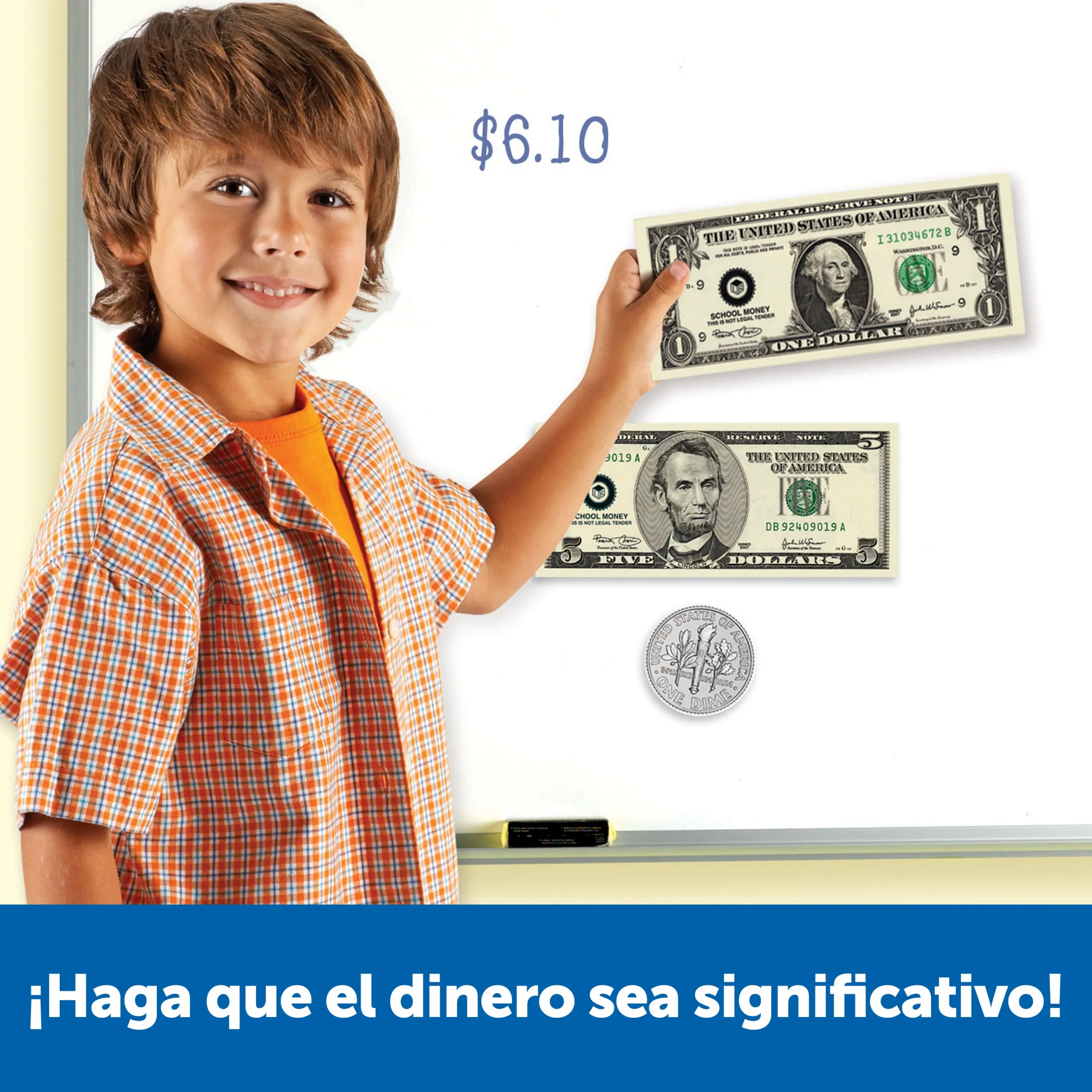 Learning Resources Puzzle Double-Sided Magnetic Money - Image 2