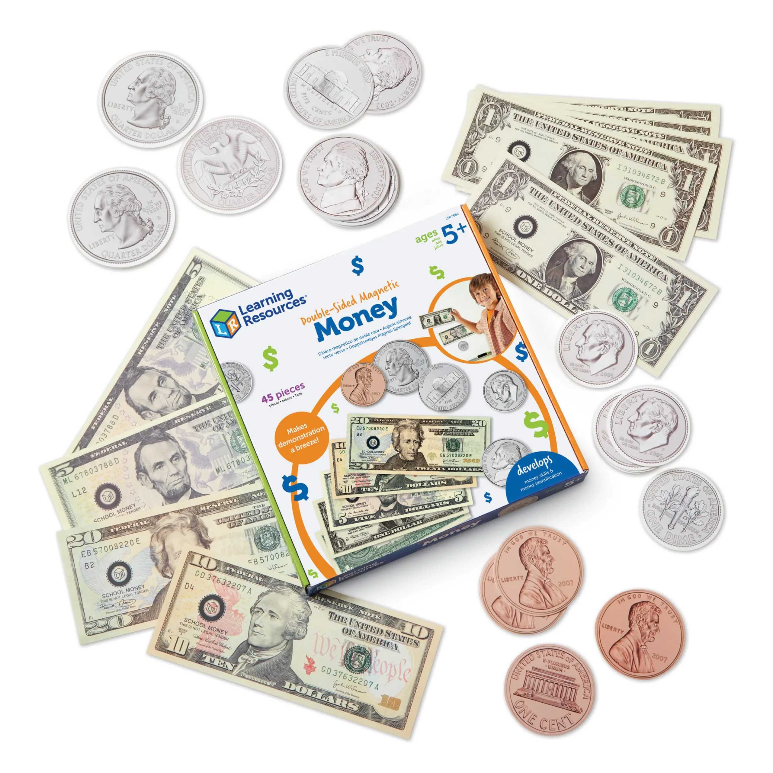 Learning Resources Puzzle Double-Sided Magnetic Money