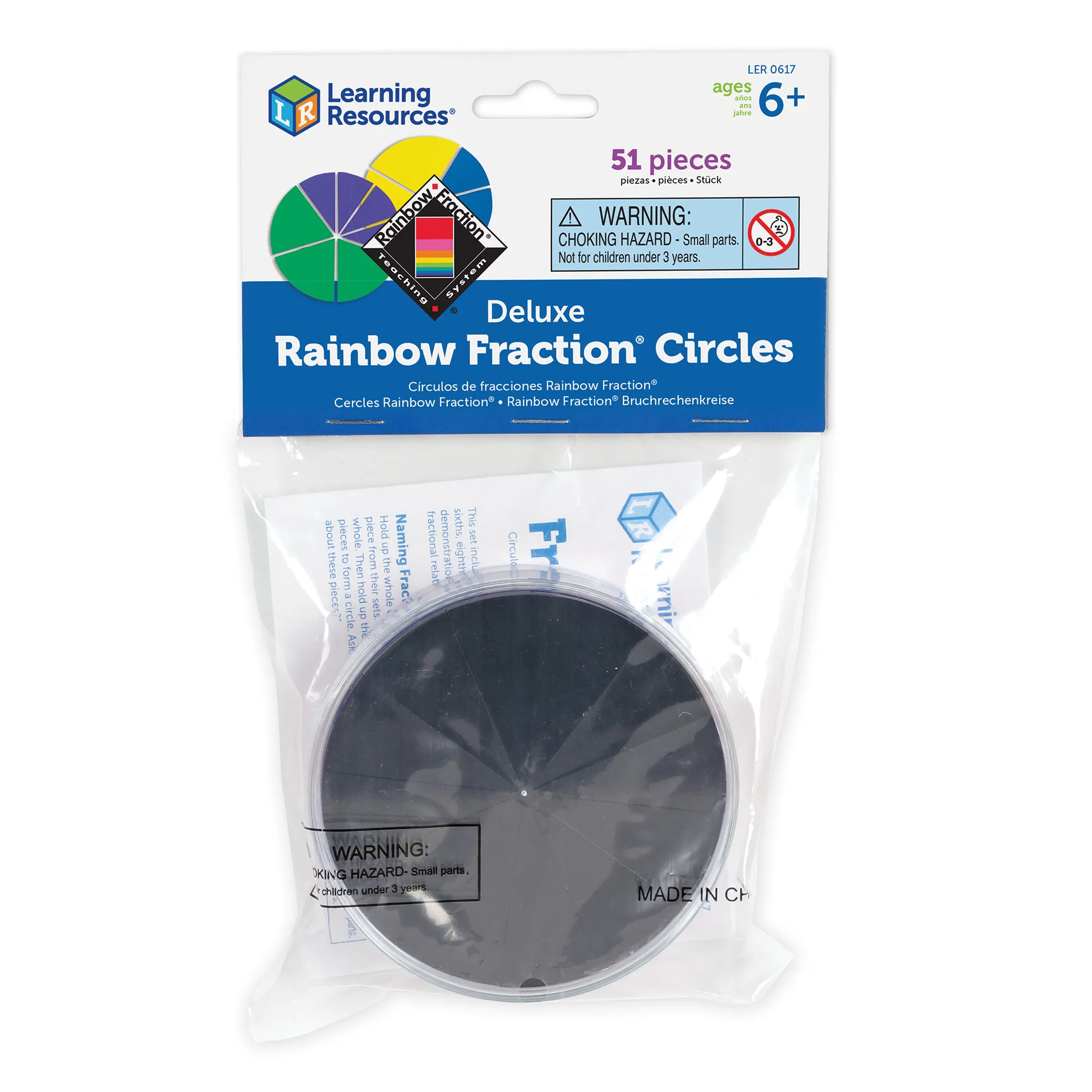 Learning Resources Puzzle Rainbow Fraction® Circles - Image 3
