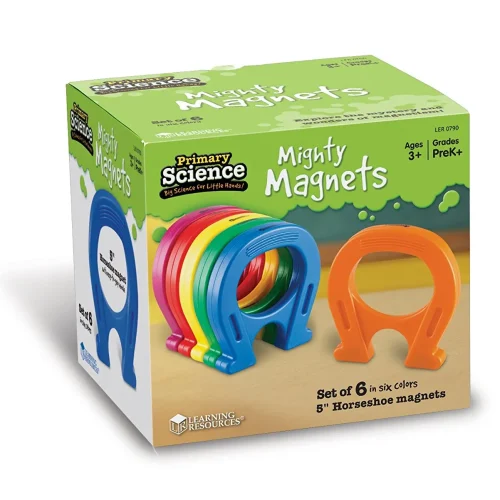 Learning Resources Puzzle Primary Science® Mighty Magnets, Set of 6
