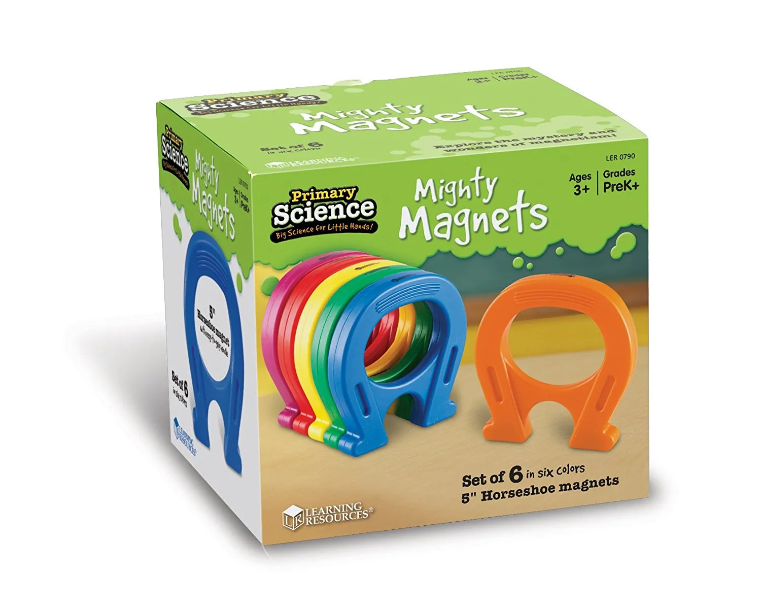 Learning Resources Puzzle Primary Science® Mighty Magnets, Set of 6