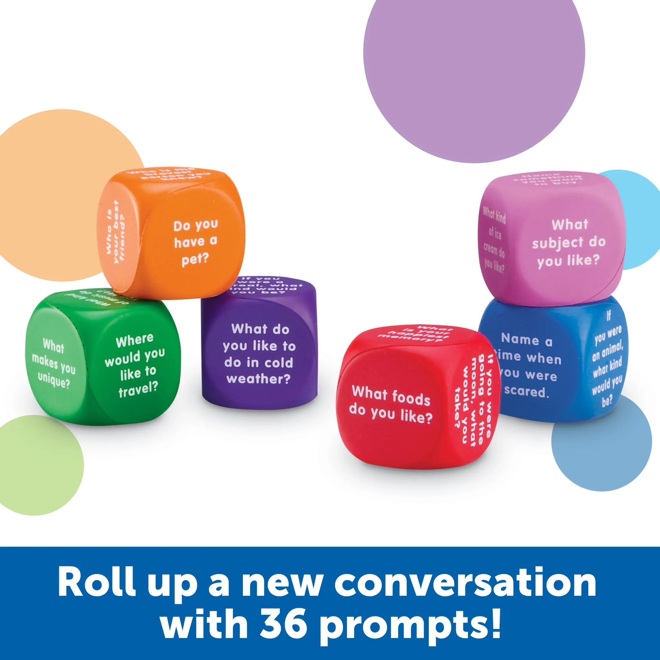 Learning Resources Puzzle Conversation Cubes - Image 3