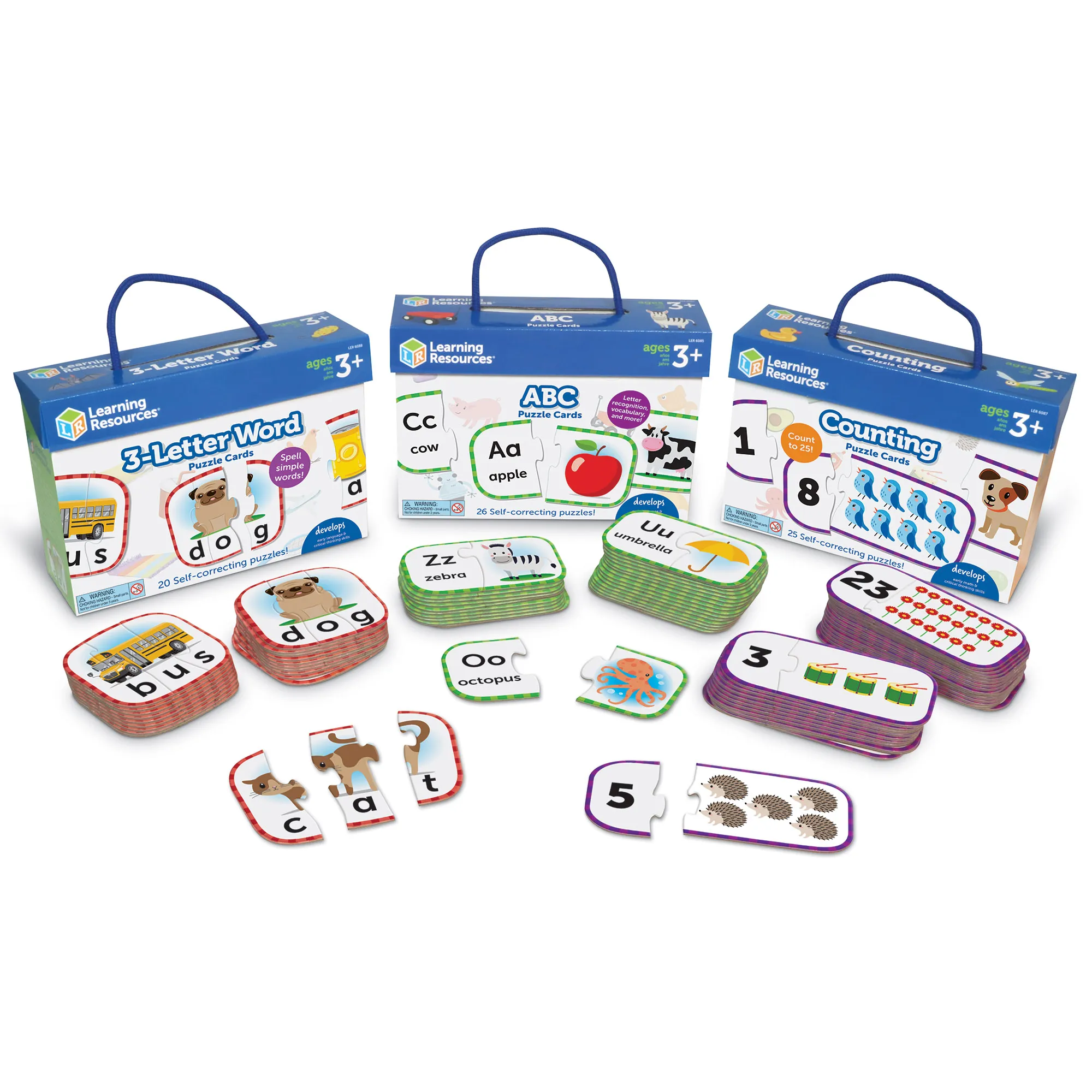 Learning Resources Puzzle Puzzle Card PreK Bundle