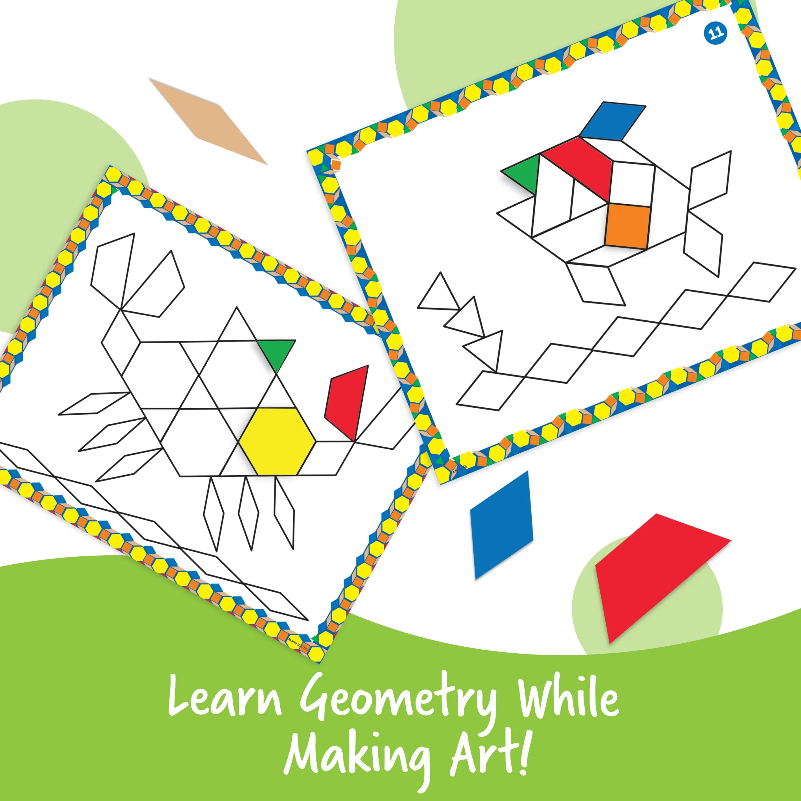 Learning Resources Puzzle Pattern Block Design Cards - Image 6
