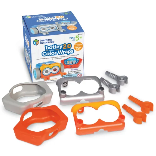 Learning Resources Puzzle Botley® 2.0 Color Wraps: Red & Silver Pack