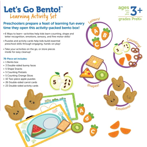 Alternative view of Learning Resources Puzzle Let’s Go Bento! Learning Activity Set