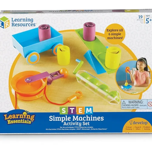 Alternative view of Learning Resources Puzzle STEM Simple Machines Activity Set