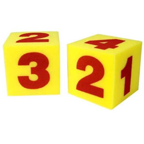 Learning Resources Puzzle Giant Soft Number Cubes, Set of 2