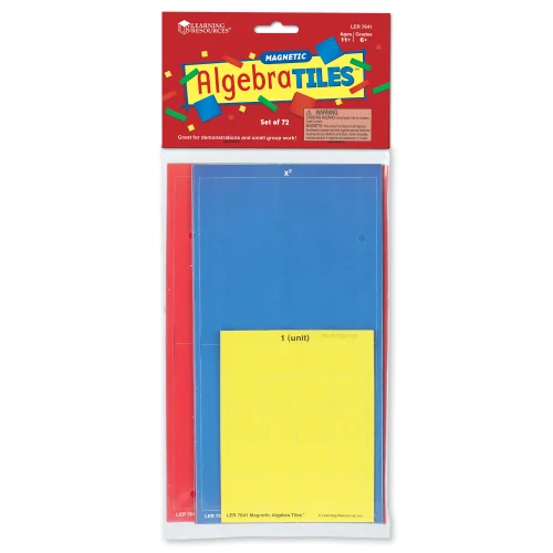 Alternative view of Learning Resources Puzzle Magnetic Algebra Tiles