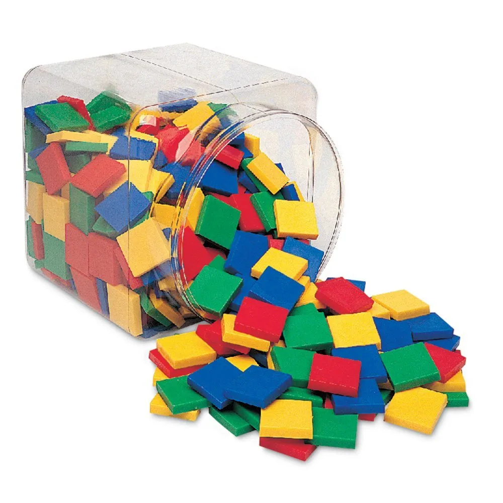 Learning Resources Puzzle Square Color Tiles, Set of 400