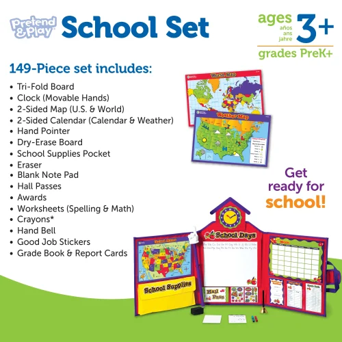 Alternative view of Learning Resources Puzzle Pretend & Play® School Set