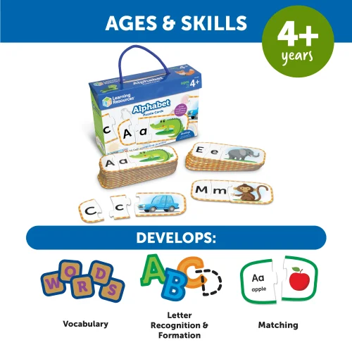 Alternative view of Learning Resources Puzzle Alphabet Puzzle Cards