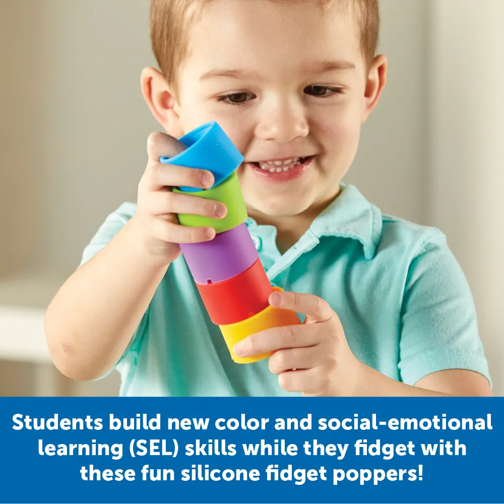 Rainbow Emotion Fidget Poppers Classroom Set - Image 3